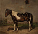 Horse with barn in the background - Jzef Brodowski — artwork view