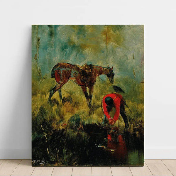 Reproduction of the painting Hunting Horse Painting - Henri de Toulouse-Lautrec