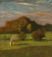 Gray Horse in front of trees in the meadow - Heinrich Nauen — artwork view