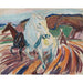 Reproduction of the painting Horses plowing - Edvard Munch