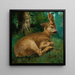 Deer - Gustave Courbet — framed artwork on a wall