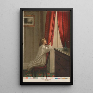 Reproduction of the painting Morning Prayer - Chicago Lithographing Co