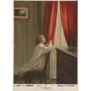 Reproduction of the painting Morning Prayer - Chicago Lithographing Co