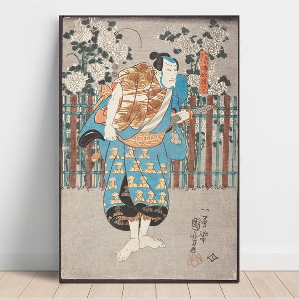 Reproduction of the painting Chiemon, but actually Onmaya no Kisanda - Utagawa Kuniyoshi