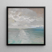 Chiemsee in the fog - Alfred Haushofer — framed artwork on a wall