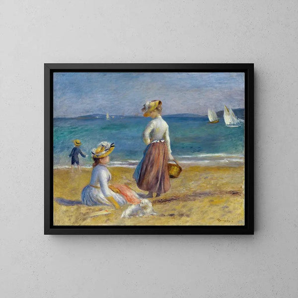 Reproduction of the painting Numbers on the Beach - Pierre-Auguste Renoir