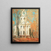 Church in Old Lyme, Connecticut - Childe Hassam — framed artwork on a wall