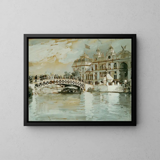 Exposition colombienne de Chicago - Childe Hassam — framed artwork on a wall