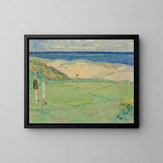 Parcours Est du Maidstone Club - Childe Hassam — framed artwork on a wall
