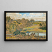 Extended landscape painting with river - Childe Hassam — framed artwork on a wall