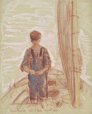 Shoals Fishermen's Island - Childe Hassam — artwork view