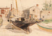 Fishermen's Houses Swampscott - Childe Hassam — artwork view