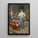 Flower Shop - Childe Hassam — framed artwork on a wall
