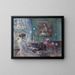 Improvisation - Childe Hassam — framed artwork on a wall