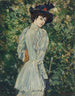 Lady in a Garden - Childe Hassam — artwork view