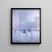 End of a Winter Afternoon in New York - Childe Hassam — framed artwork on a wall