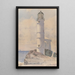 Lighthouse of Shoals Island - Childe Hassam — framed artwork on a wall