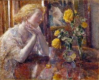 Roses Marchal Niel - Childe Hassam — artwork view