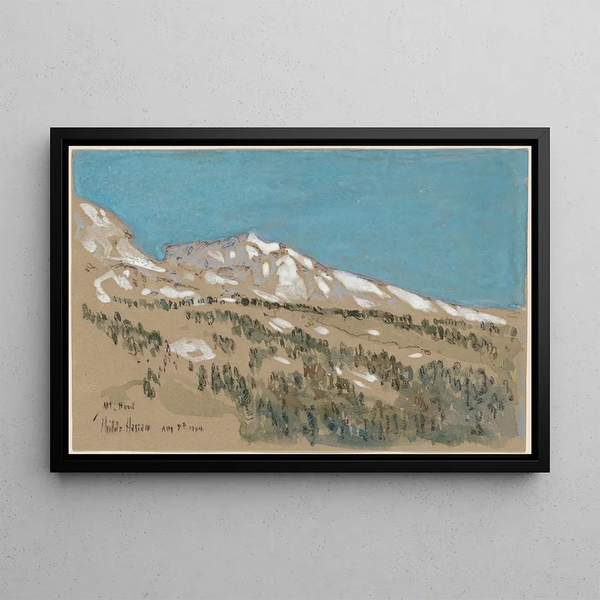 Mount Hood, Oregon - Childe Hassam — framed artwork on a wall