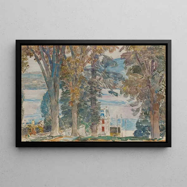 Newburgh, New York - Childe Hassam — framed artwork on a wall