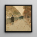 Quai du Louvre - Childe Hassam — framed artwork on a wall