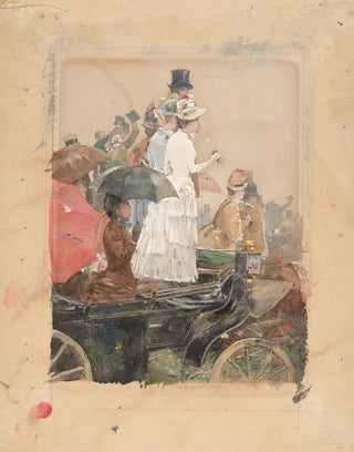 Les spectateurs au Grand Prix - Childe Hassam — artwork view