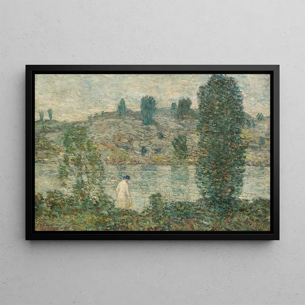 Summer Afternoon Painting - Childe Hassam — framed artwork on a wall