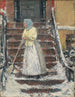 Snow Sweeping - Childe Hassam — artwork view