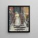 Snow Sweeping - Childe Hassam — framed artwork on a wall