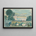 The Bridge at Grez front - Childe Hassam — framed artwork on a wall