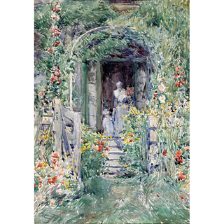 The garden in all its splendor - Childe Hassam — artwork view