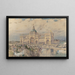 The Spectatorium MacKaye with the Iowa Pavilion in the foreground Columbian Exposition - Childe Hassam — framed artwork on a wall