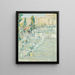L'espagnol staircase painting - Childe Hassam — framed artwork on a wall