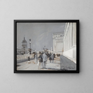 Exposition universelle de Chicago - Childe Hassam — framed artwork on a wall