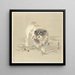 Puppy - Ohara Koson — framed artwork on a wall