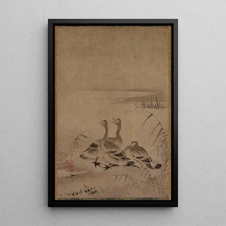 Reproduction of the painting Wild Geese - Chkichi