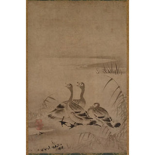 Reproduction of the painting Wild Geese - Chkichi