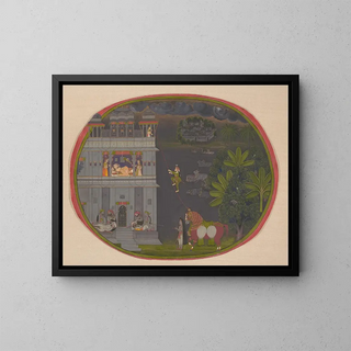 Nighttime Escape - Chokha — framed artwork on a wall
