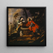 Christ and the Samaritan Woman - Simon de Vos — framed artwork on a wall