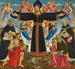 Christ on the Cross with Saints Vincent Ferrer, John the Baptist, Mark, and Antoninus - Master of the Epiphany of Fiesole — artwork view