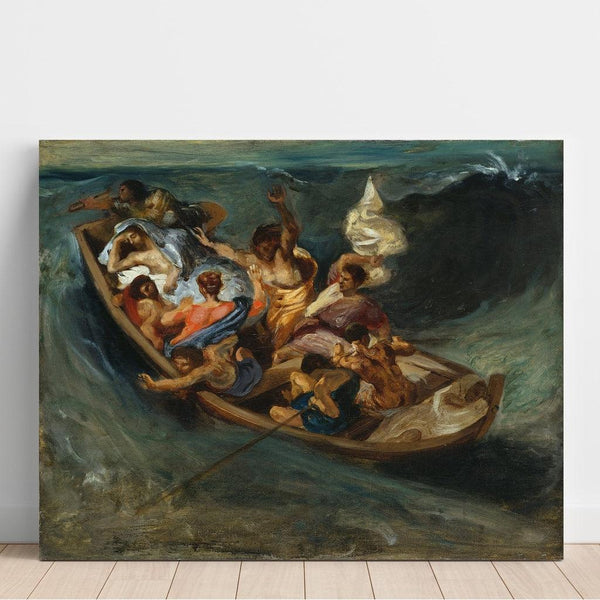 Reproduction of the painting Christ on the Sea of Galilee - Eugène Delacroix