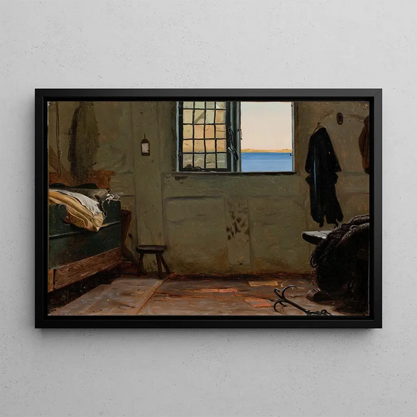 La chambre d'un pêcheur - Christen Dalsgaard — framed artwork on a wall