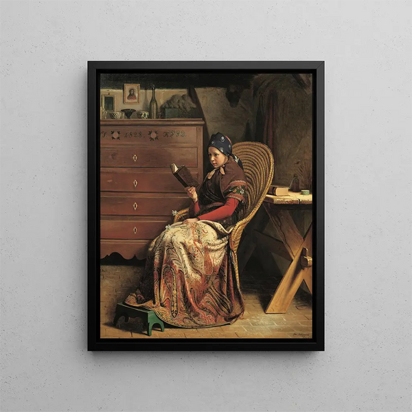 In a pine grove study - Christen Dalsgaard — framed artwork on a wall
