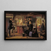 Mormons visiting a carpenter in the countryside - Christen Dalsgaard — framed artwork on a wall