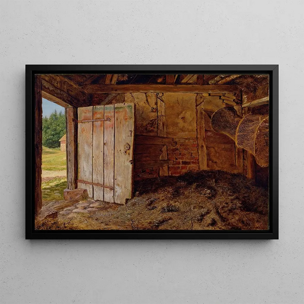 Interior dependency painting - Christen Dalsgaard — framed artwork on a wall