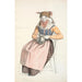 Woman sitting with a jug - Christen Dalsgaard — artwork view