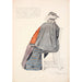 Reproduction of the painting of a seated woman seen from behind - Christen Dalsgaard