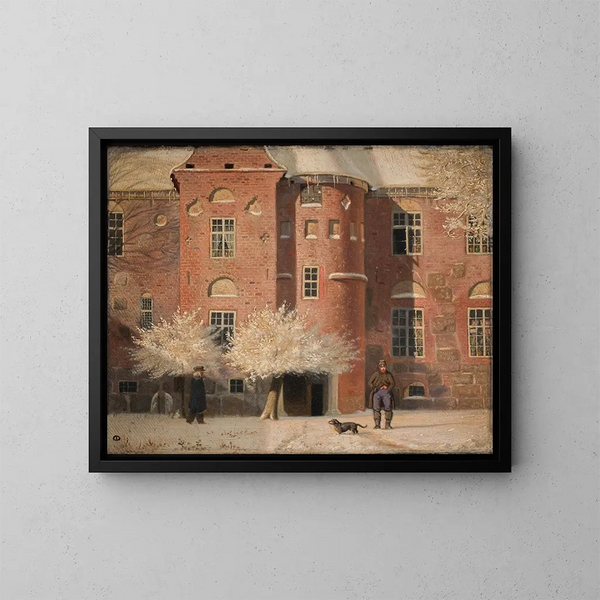 the manor house of Krabbesholm in Jutland - Christen Dalsgaard — framed artwork on a wall