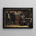 The Carpenter of the village bringing a coffin for a dead child - Christen Dalsgaard — framed artwork on a wall