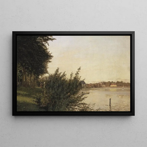 Dosseringen towards Østerbro - Christen Købke — framed artwork on a wall